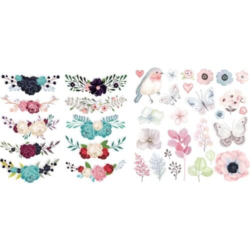 NEW Flower Thermal Transfer Patches Diy Decoration For Boys Girls Washable Patches Clothes Butterfly Patches