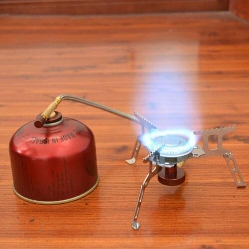 Portable Mini Outdoor Picnic Gas Burner Foldable Camping Stainless Steel Stove for outdoor camping use
