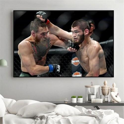 Conor McGregor Poster Khabib Modern Painting Decoration Art Print Home Decor Boxing Game Sport Canvas Pictures