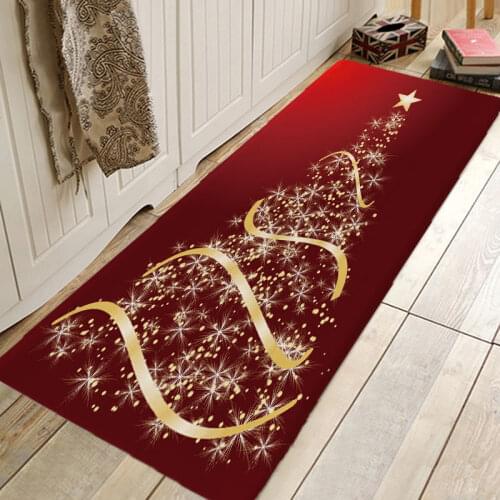 Christmas Rug 3D RUG Hallway Carpets and Rugs for Bedroom Living Room Carpet Kitchen Bathroom Anti-Slip Floor Mats 3D Mat