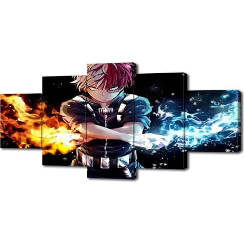 Modern Canvas Painting My Hero Academia Posters and Prints Wall Art Picture for Living Room Home Decor with Frame