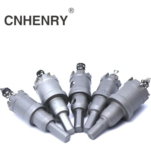 6pcs Core Drill Bit 22/30/35/45/50/65mm Stainless Steel Hole Saw TCT Carbide Tip Drill Bit Metal Cutting Drilling Power Tools