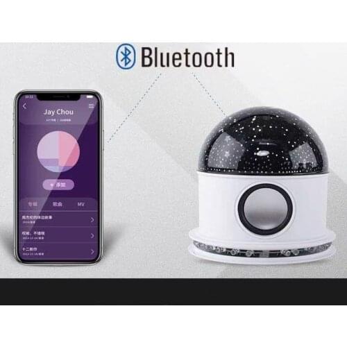 LED mini bluetooth music starry sky rotating stage light RGB speaker light party birthday party atmosphere light night light