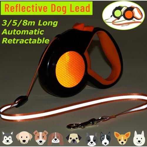 300cm/5M/8M Reflective Retractable Dog Leash 10Ft 16Ft 26Ft Automatic Extending Pet Walking Lead Cat Traction Rope for Dogs pet