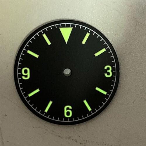 28.5MM Green Luminous Watch Dial for NH35/NH36/4R36 Watch Movement Watch Replacement Parts