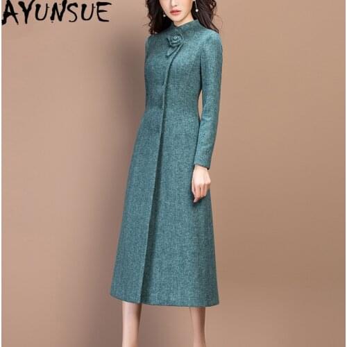 Wool Coat Female Jacket Autumn Winter Jacket Women Clothes 2020 Elegant Woolen Coats and Jackets Women Long Jacket Abrigo Mujer