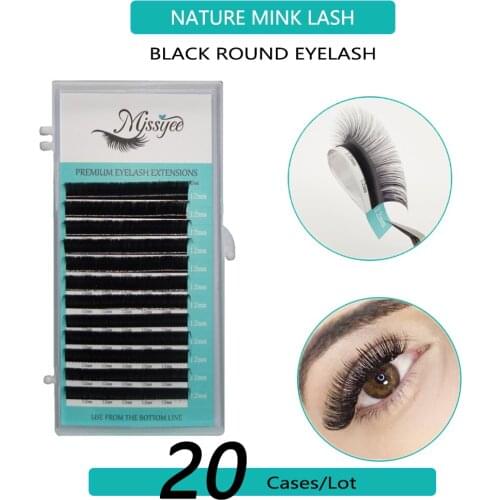 20 cases/set High-quality mink eyelash extension,individual eyelashes,false eyelashes,natural eyelashes