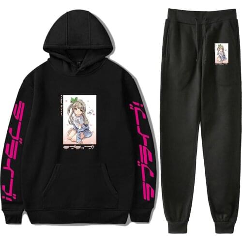 2021 LoveLive! Kotori Minami μs school idol Print Fall Suit Hoodies Sportswear Hooded Ankle Banded Pant Two Piece Set