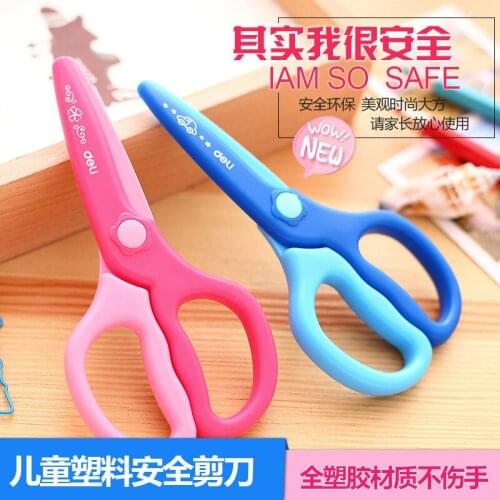 6067 Childrens scissors safety hand student children safety scissors all plastic materials do not hurt hands