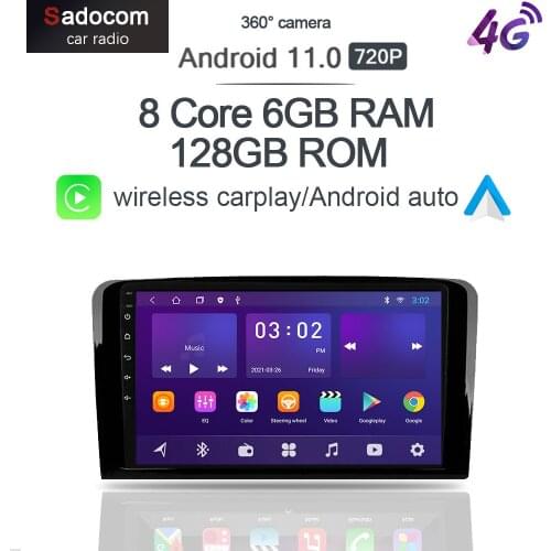 360 6GB+128G Carplay DSP Android 10.0 Car DVD Player GPS map WIFI Bluetooth 5.0 RDS Radio For Benz ML M-Class W164 GL-Class X164