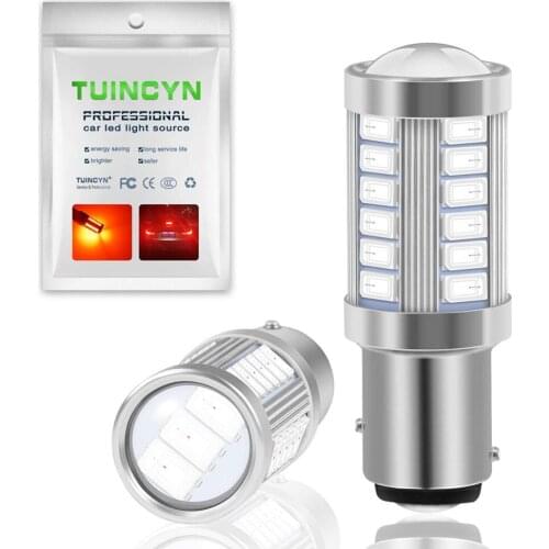 2pcs 33LED 1156 1157 7440 7443 T20 Car LED Bulb P21W P21/5W W21W W21/5W Auto Stop Light Tail Lamp Reverse Light
