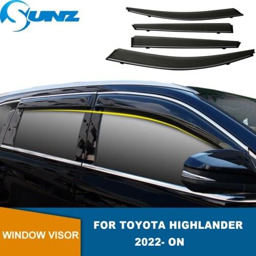 Side Window Deflector For Toyota Highlander 2022-On Window Visor Weathershield Sun Rain Guards For Highlander Accessories SUNZ