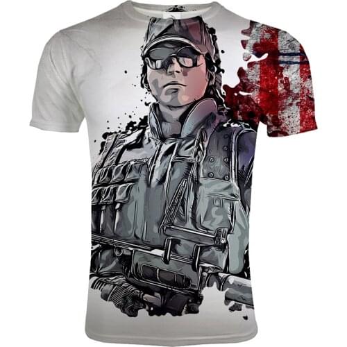 Rainbow Six Siege 3D Printed T-shirt Men Women Game Style Streetwear O-Neck Short Sleeve Tshirt Casual Fashion Unisex Tops