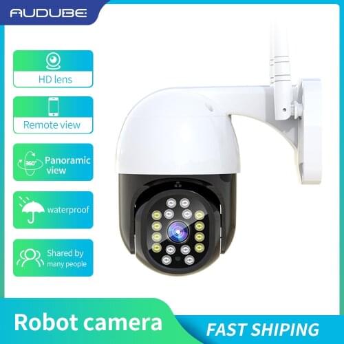 PTZ WIFI IP Camera Outdoor Dome 1080P 4.5X Digital Zoom Wireless Security CCTV Camera Two-way Audio Cloud CCTV Surveillance Onvi