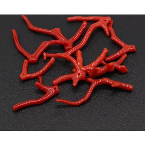 Fine Natural Coral Pendants Reiki Heal Irregular Tree Branch Charms for Jewelry Making Diy Tribal Necklace Earrings Accessories