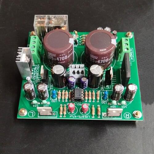 KYYSLB 30W*2 AC Dual 12~21V LM1875T High-fidelity HIFI Enthusiast Amplifier Board Preamp Speaker Protection 2.0 Finished Board