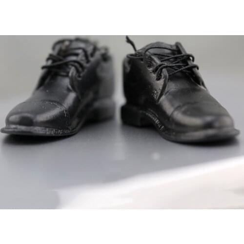 1/6 Scale Male Soldiers Trends Rubber shoes Mens Handsome Solid leather shoes for 12'' Action Figure Body Toys Gift Collection