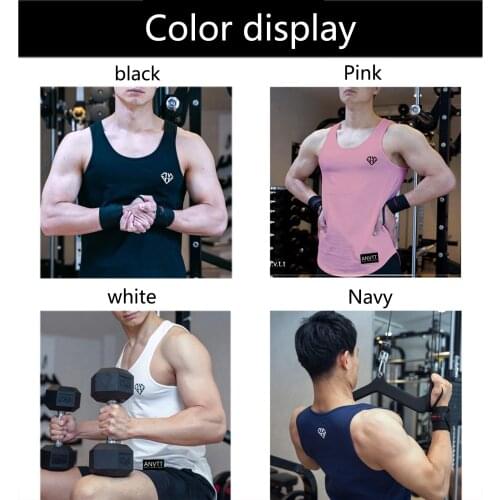 2021 New Men Summer Sports Vest Pattern Printed O-Neck Sleeveless Form-Fitting Tank Tops for Boys