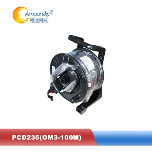 Led screen Ten gigabit 100m outdoor optic fiber cable sc sc 4 cord multi mode cable use for RGB LED advertising led module