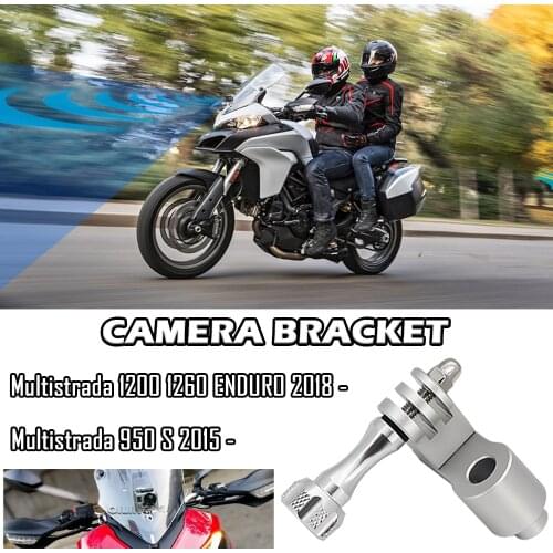 Fits For DUCATI Multistrada 950 S 950S 1200 1260 Enduro Motorcycle Camera Bracket Recorder Holder Action Camera GoPro Bracket