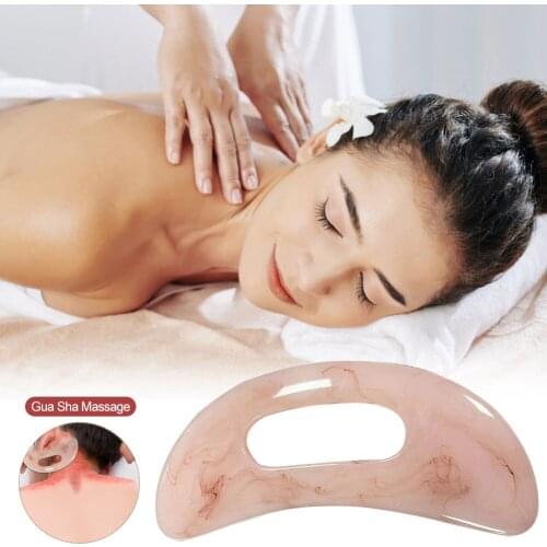 Resin Gua Sha Scraper Board Massage Tool Slimming Gouache Scraper For Face Neck Skin Lifting Wrinkle Remover Beauty Body Massage