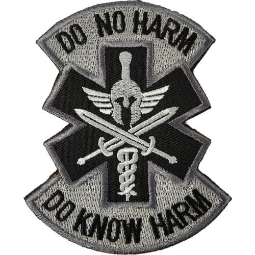 Magic Medical Rescue Armband Fans Tactical Army Patches Embroidery Medical Soldiers Do Not Harm Military Cloth Backpack Sticker