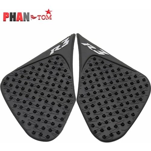 Motorcycle Anti slip Tank Pad Protector Stickers Side Gas Knee Grip Traction Pads For Yamaha R3 2015 2016 2017 YZF-R3