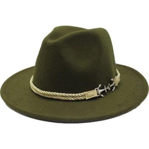 Seioum Fashion Women Men Wool Fedora Hat For Gentleman Elegant Lady Floppy Cloche Wide Brim Jazz Church Godfather Sombrero Cap