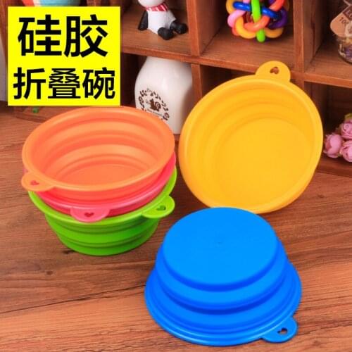 Pet Folding Bowl, Environmentally Friendly Silicone Pet Bowl, New Portable Pet Bowl, Universal Bowl For Cats And Dogs