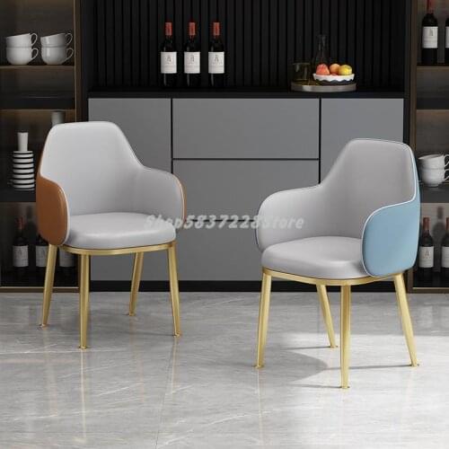 Light Luxury Dining Chair Family Restaurant Chair Net Red Makeup Chair Nordic Modern Simple Back Chair Sales Office Negotiation