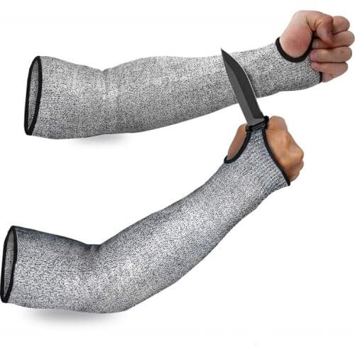 Level 5 HPPE Cut Resistant Arm Sleeves Labor Garden Work Anti-Puncture Anti-Scratch Safety Protection Elbow Wrist Guard Cover