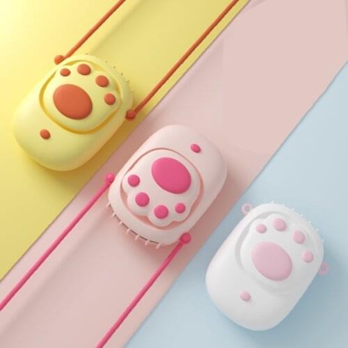 Xiaomi Cute Cat Paw Shape Hanging Neck Fan Portable Handheld USB Charging Small Air Cooler Multipurpose Creative Summer Cooling