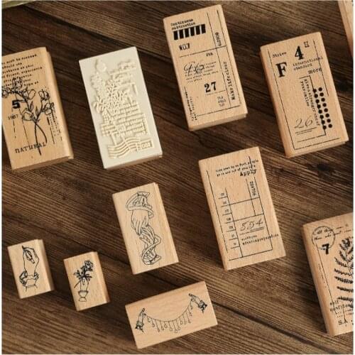 Vintage Art Decorative Hobby DIY Stamps Scrapbooking Hands Moon Plant Ticket Flower Stationery Crafts Supplier