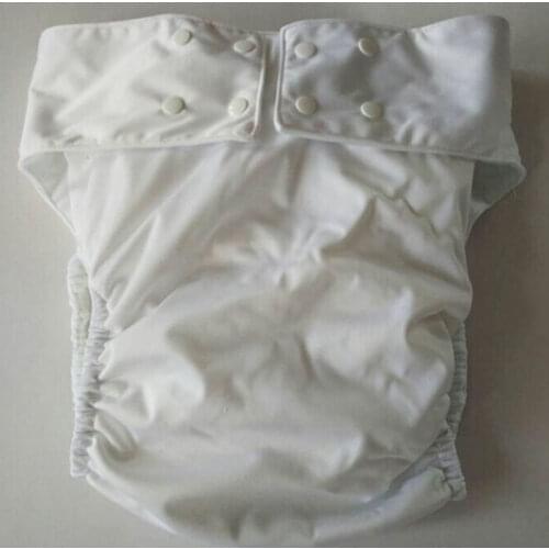 Waterproof Adult cloth diaper Nappy nappies double snaps diapers 2 pattern randomly color sennding 500 sets 1+1