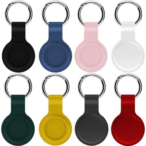 For Apple Airtags Protective Cover Location Tracker Silicone Case for AirTag Anti-lost Device Keychain Protection Shell