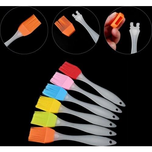 1PC Silicone Baking Bakeware Bread Cook Brushes Pastry Oil BBQ Basting Tool Kitchen Accessories Gadget Brushes