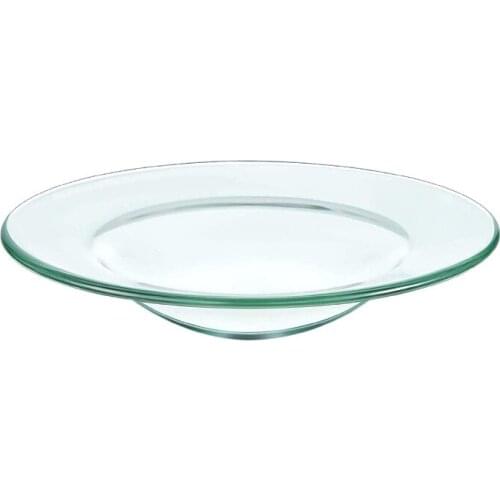 4.72inch Replacement Glass Dish Deepened Wax Melt Warmer Plate Oil Warmer Bowl Lid Tray For Oil And Tart Warmer(DIA12CMX1PCS)