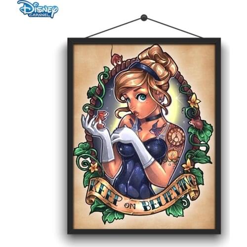 Disney Diamond Painting 5D DIY Cartoon Princess Painted Series 2 Cartoon Sticker Diamond Embroidery Handmade Decoration