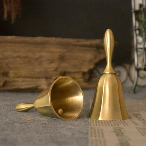 European-style bronze bells metallic bell bar School Reception Dinner Wood Shop Hotel Hand Bell Christmas toy