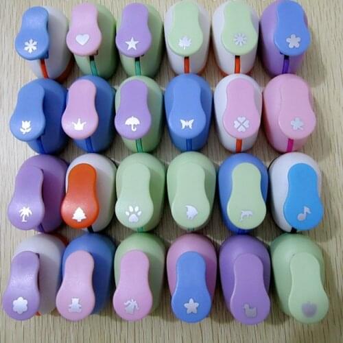 Children Trumpet Labor-saving Embosser Flower Hole Punch Paper Cutters For Scrapbooking Crafts Metal Picture 0.8cm Embossing