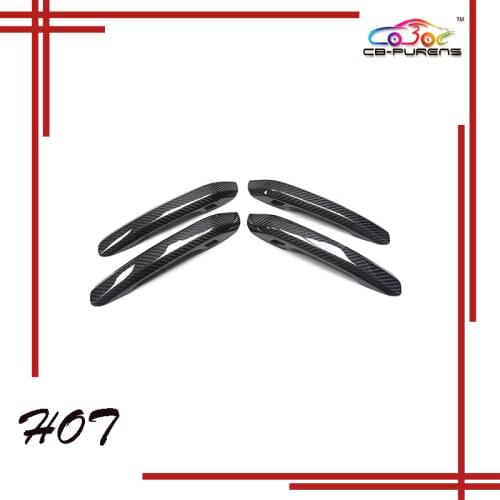For-Audi A4 B9 S4 RS4 A5 S5 RS5 Q5L 4Door 2017-2019 LHD Only W/NO Sensor Hole Add On Style Real Carbon Fiber Door Handle Cover