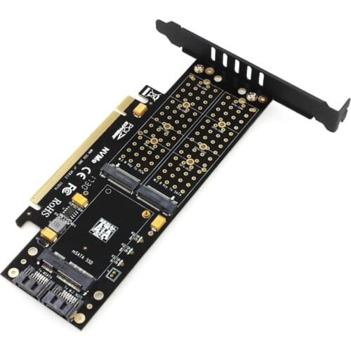 JEYI KNIGHT PCIE3.0 for NVME Adapter x16 PCI-E M.2 2280 Aluminum Sheet Thermal Conductivity Silicon Wafer Fan Cooling SSD