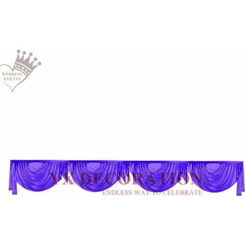 Good Looking Ice Silk Swag Drapery For Backdrop Curtain Table Skirt Wedding Event Decoration