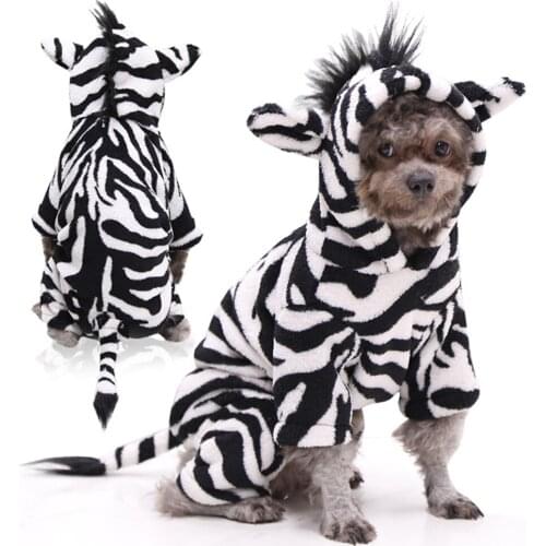 Small Dog Clothes Warm Winter Pet Dog Cat Jumpsuit Soft Fleece Puppy Hoodie Autumn Dog Clothing For Teddy Pomeranian XS-XXL