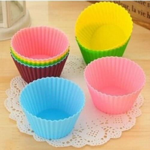 Mni Muffin /Cupcake Silicone Molds 10PCS/LOT Kitchen Accessories Cooking Tools Decorating Mould