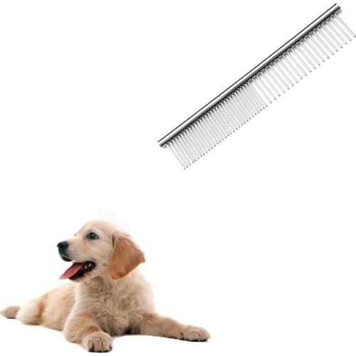 Pet Dematting Comb Dog Comb Long Thick Hair Fur Removal Brush Stainless Steel Pet for Dog Cat Grooming Combs Grooming Supplies