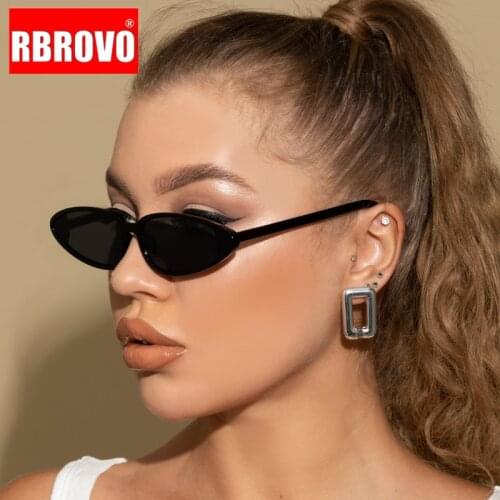 RBROVO Vintage Women Sunglasses Small Cateye Sun Glasses for Women/Men Cat Eye Retro Eyewear Women Gafas De Sol Mujer 2021