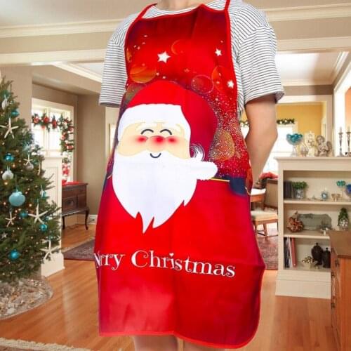 Christmas Decorations Snowman Cloth Printed Apron Christmas Christmas Party Atmosphere Decorations