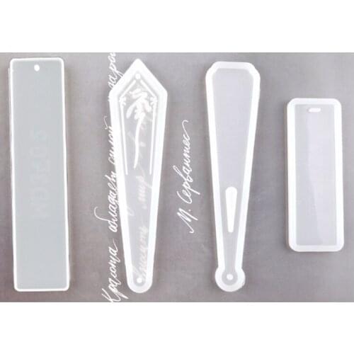 Handmade Token Bookmark Mould Epoxy Resin Casting Silicone Molds Art Craft Tools