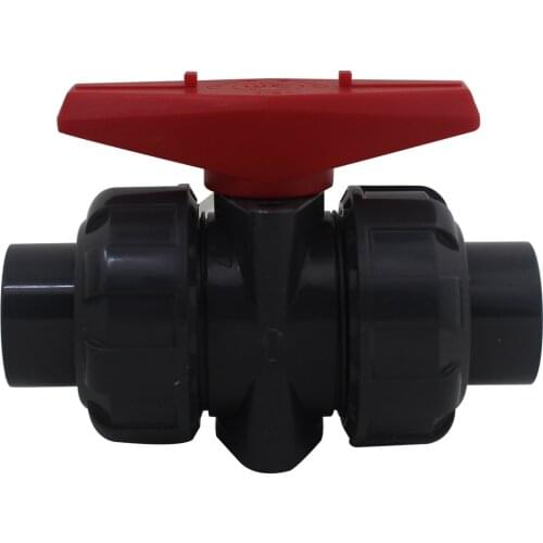 Pvc ball valve 20 25 32 40 50 63 75 90 110mm pvc valve glue ball valve water pipe agricultural pool tap ball stopcock pvc